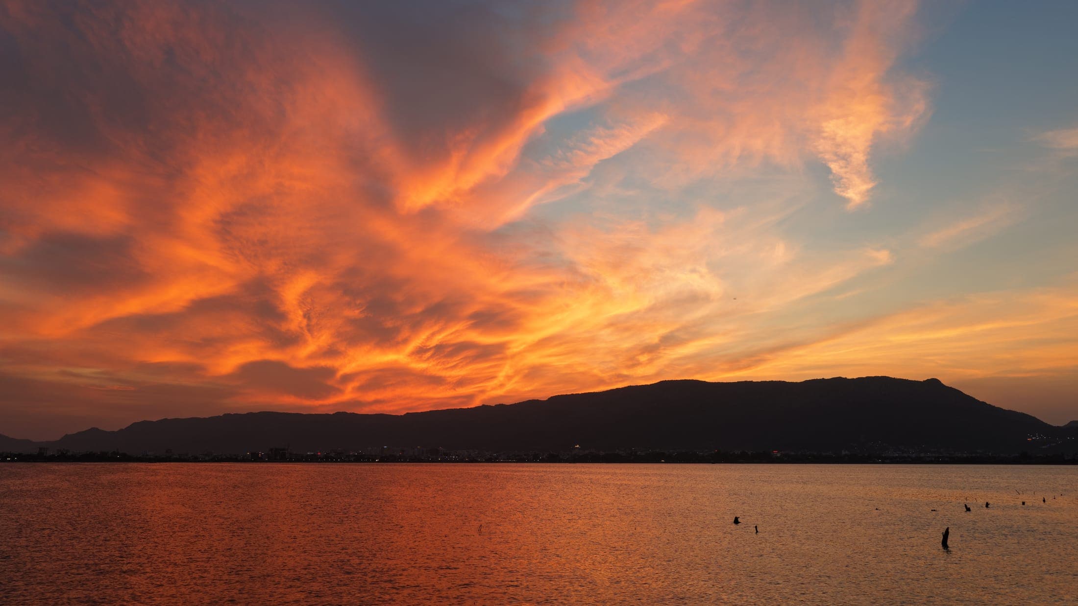Dusk over the lake — Ana Sagar, Ajmer
