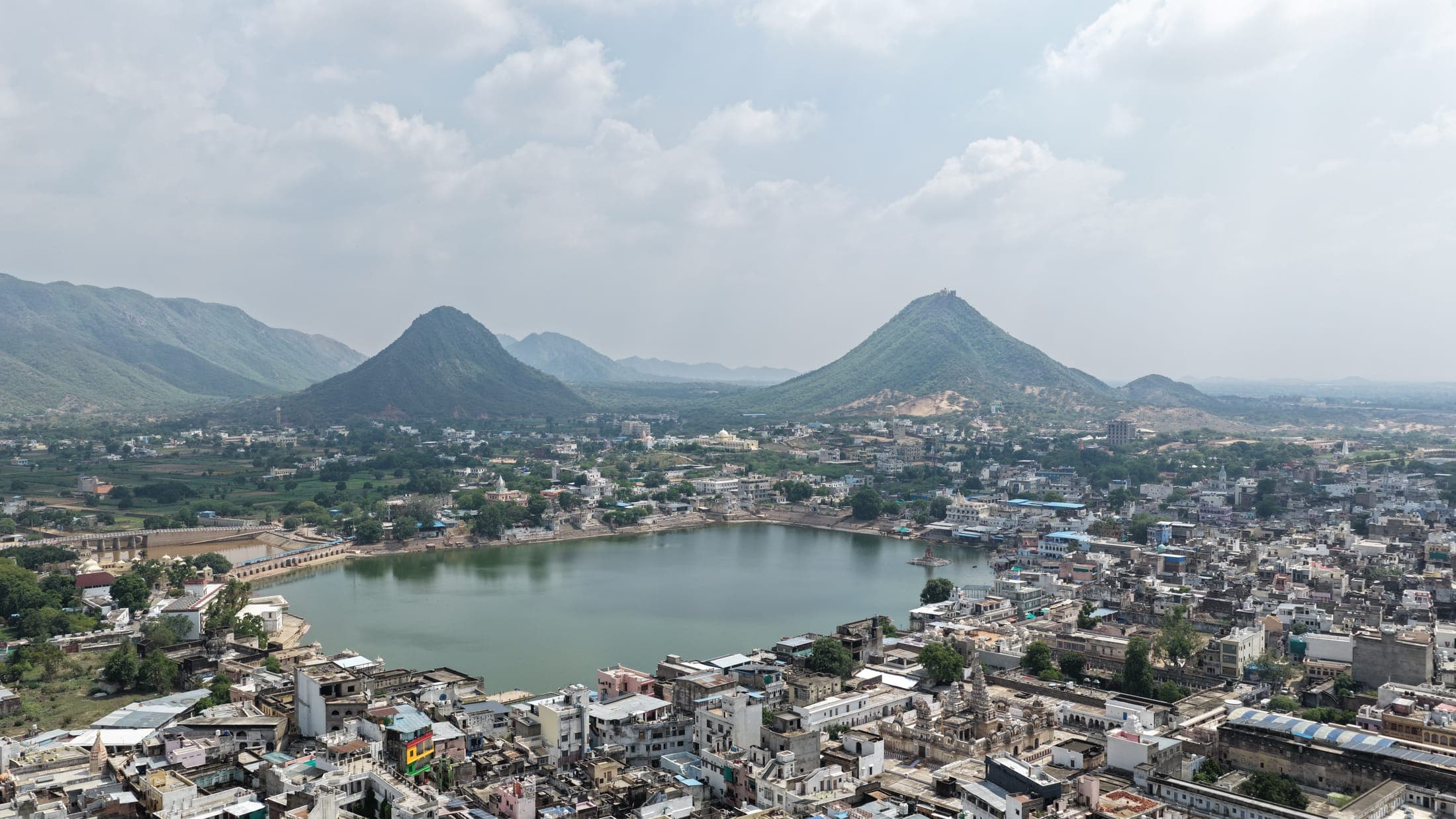 Pushkar lake from above — Pushkar